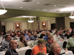 More than 160 farmers and agricultural retailers located in the Western Lake Erie Basin attended the “4R Certification 4U” workshop Dec. 12 in Perrysburg, Ohio to learn more about the 4Rs of nutrient stewardship, water quality research in the area and cost-sharing opportunities. 